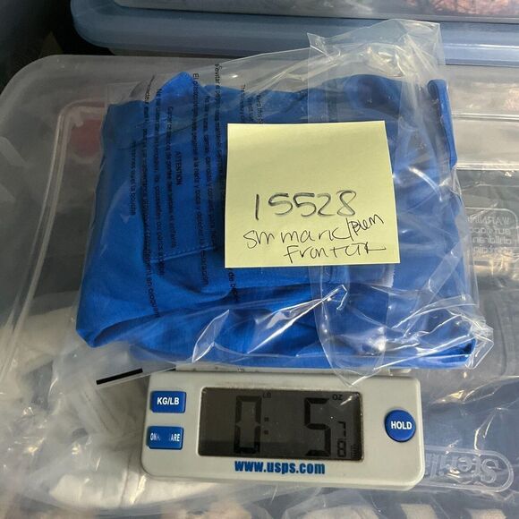 Nike Golf Mens Dri Fit Polo Shirt Blue Black Performance Short Sleeve Top Medium - Picture 9 of 10